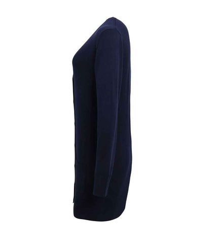 Premier PR698 Navy Left - Cardigan Ready to be Embroidered by Custard Workwear - Cheap Personalised and Customised Workwear in Nottinghamshire, Derbyshire and Leicestershire
