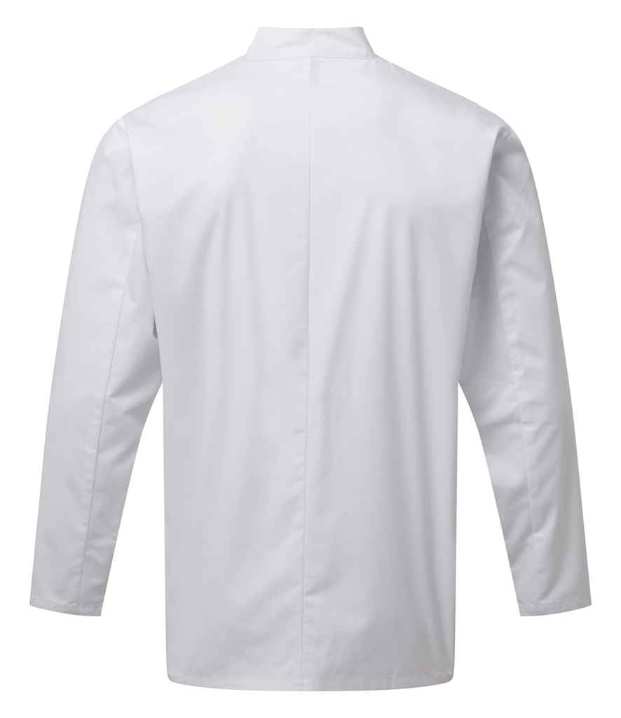 Premier PR901 White Back - Tunic Ready to be Embroidered and Printed by Custard Workwear - Cheap Personalised and Customised Workwear in Nottinghamshire, Derbyshire and Leicestershire