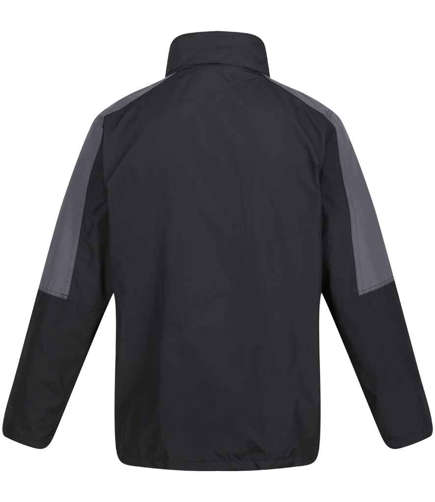 Regatta Professional RG085 Black/Seal Grey Back - Jacket Ready to be Embroidered and Printed by Custard Workwear - Cheap Personalised and Customised Workwear in Nottinghamshire, Derbyshire and Leicestershire