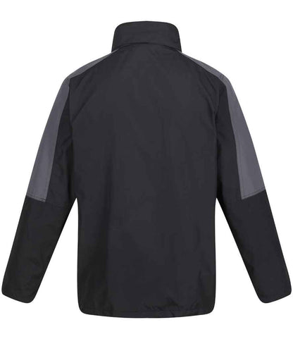 Regatta Professional RG085 Black/Seal Grey Back - Jacket Ready to be Embroidered and Printed by Custard Workwear - Cheap Personalised and Customised Workwear in Nottinghamshire, Derbyshire and Leicestershire