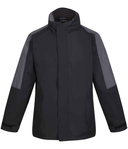 Regatta Professional RG085 Black/Seal Grey Front - Jacket Ready to be Embroidered and Printed by Custard Workwear - Cheap Personalised and Customised Workwear in Nottinghamshire, Derbyshire and Leicestershire
