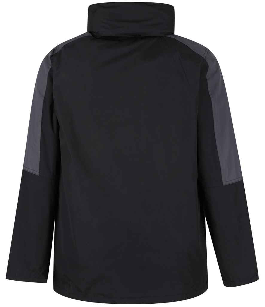 Regatta Professional RG086 Black/Seal Grey Back - Jacket Ready to be Embroidered and Printed by Custard Workwear - Cheap Personalised and Customised Workwear in Nottinghamshire, Derbyshire and Leicestershire