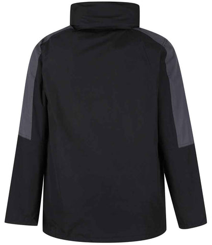 Regatta Professional RG086 Black/Seal Grey Back - Jacket Ready to be Embroidered and Printed by Custard Workwear - Cheap Personalised and Customised Workwear in Nottinghamshire, Derbyshire and Leicestershire