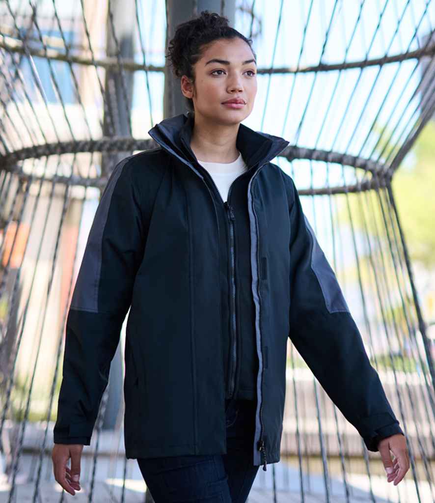 Regatta Professional RG086 Black/Seal Grey Model - Jacket Ready to be Embroidered and Printed by Custard Workwear - Cheap Personalised and Customised Workwear in Nottinghamshire, Derbyshire and Leicestershire