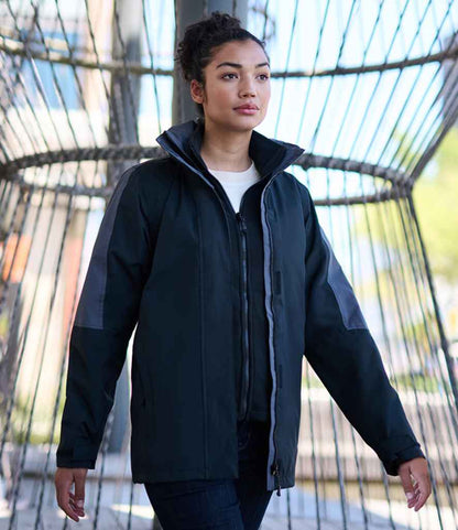 Regatta Professional RG086 Black/Seal Grey Model - Jacket Ready to be Embroidered and Printed by Custard Workwear - Cheap Personalised and Customised Workwear in Nottinghamshire, Derbyshire and Leicestershire