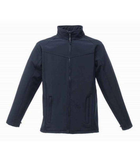 Regatta Professional RG150 Navy Front - Soft Shell Ready to be Embroidered and Printed by Custard Workwear - Cheap Personalised and Customised Workwear in Nottinghamshire, Derbyshire and Leicestershire