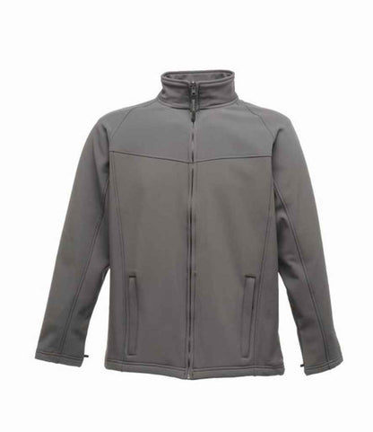 Regatta Professional RG150 Seal Grey Front - Soft Shell Ready to be Embroidered and Printed by Custard Workwear - Cheap Personalised and Customised Workwear in Nottinghamshire, Derbyshire and Leicestershire