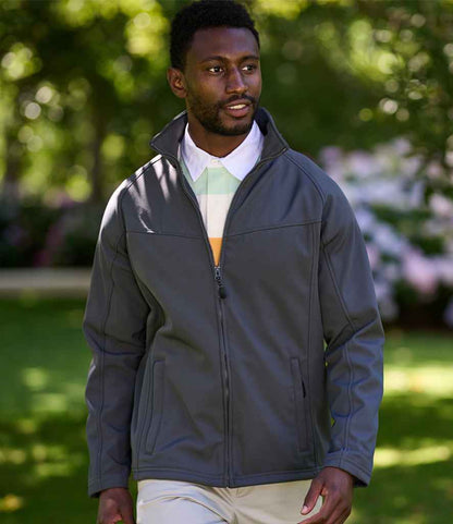 Regatta Professional RG150 Seal Grey Model - Soft Shell Ready to be Embroidered and Printed by Custard Workwear - Cheap Personalised and Customised Workwear in Nottinghamshire, Derbyshire and Leicestershire