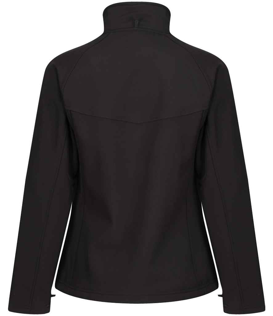 Regatta Professional RG151 Black/Black Lining Back - Soft Shell Ready to be Embroidered and Printed by Custard Workwear - Cheap Personalised and Customised Workwear in Nottinghamshire, Derbyshire and Leicestershire