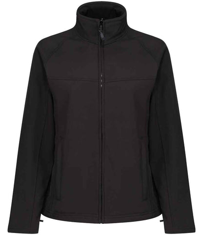 Regatta Professional RG151 Black/Black Lining Front - Soft Shell Ready to be Embroidered and Printed by Custard Workwear - Cheap Personalised and Customised Workwear in Nottinghamshire, Derbyshire and Leicestershire