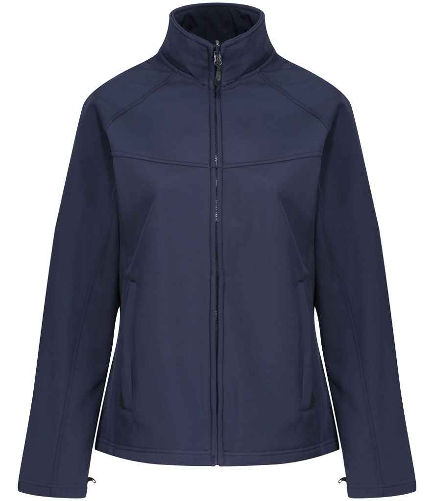 Regatta Professional RG151 Navy Front - Soft Shell Ready to be Embroidered and Printed by Custard Workwear - Cheap Personalised and Customised Workwear in Nottinghamshire, Derbyshire and Leicestershire