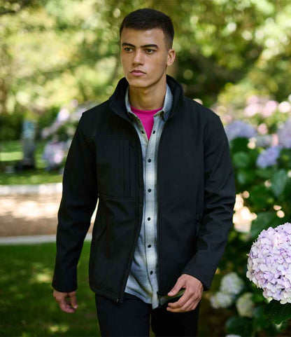 Regatta Professional RG191 Black/Black Model - Soft Shell Ready to be Embroidered and Printed by Custard Workwear - Cheap Personalised and Customised Workwear in Nottinghamshire, Derbyshire and Leicestershire