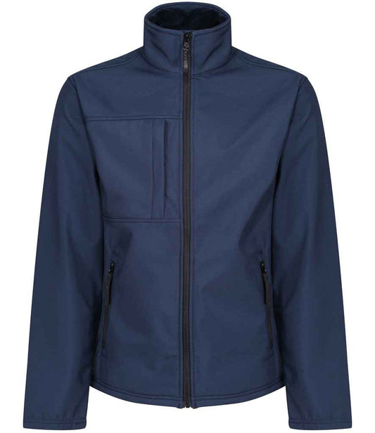 Regatta Professional RG191 Navy/Seal Grey Front - Soft Shell Ready to be Embroidered and Printed by Custard Workwear - Cheap Personalised and Customised Workwear in Nottinghamshire, Derbyshire and Leicestershire