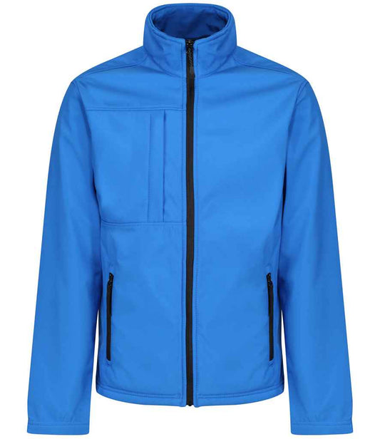 Regatta Professional RG191 Oxford Blue/Black Front - Soft Shell Ready to be Embroidered and Printed by Custard Workwear - Cheap Personalised and Customised Workwear in Nottinghamshire, Derbyshire and Leicestershire