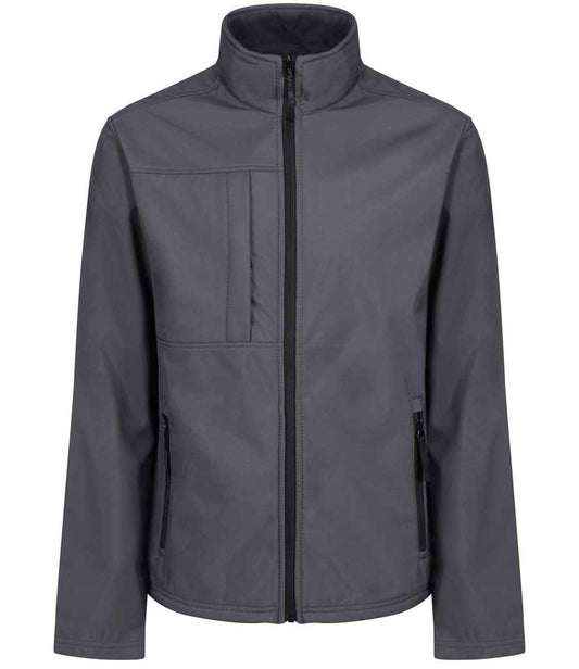 Regatta Professional RG191 Seal Grey/Black Front - Soft Shell Ready to be Embroidered and Printed by Custard Workwear - Cheap Personalised and Customised Workwear in Nottinghamshire, Derbyshire and Leicestershire
