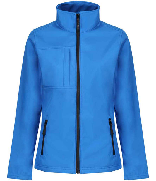 Regatta Professional RG192 Oxford Blue/Black Front - Soft Shell Ready to be Embroidered and Printed by Custard Workwear - Cheap Personalised and Customised Workwear in Nottinghamshire, Derbyshire and Leicestershire