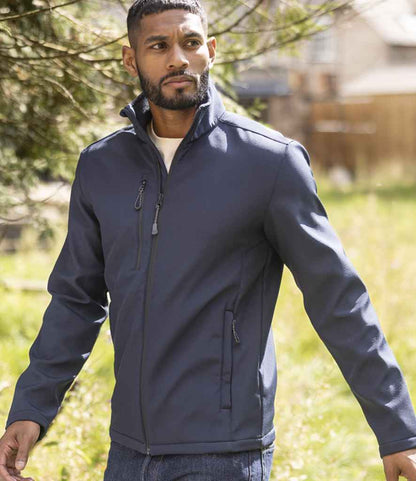 Regatta Honestly Made RG2000 Navy Model - Soft Shell Ready to be Embroidered and Printed by Custard Workwear - Cheap Personalised and Customised Workwear in Nottinghamshire, Derbyshire and Leicestershire