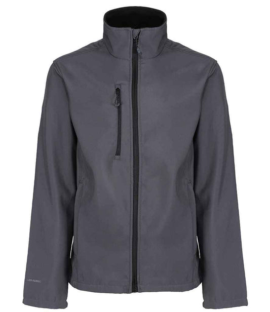 Regatta Honestly Made RG2000 Seal Grey Front - Soft Shell Ready to be Embroidered and Printed by Custard Workwear - Cheap Personalised and Customised Workwear in Nottinghamshire, Derbyshire and Leicestershire