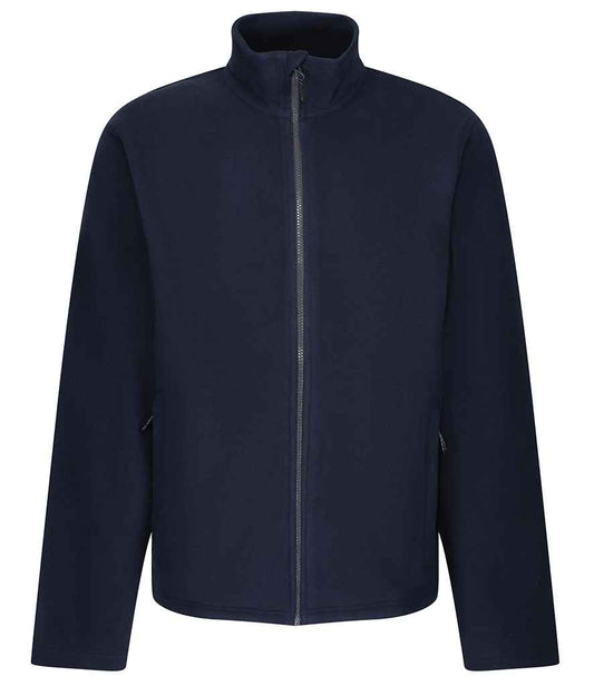 Regatta Honestly Made RG2101 Navy Front - Fleece Ready to be Embroidered by Custard Workwear - Cheap Personalised and Customised Workwear in Nottinghamshire, Derbyshire and Leicestershire