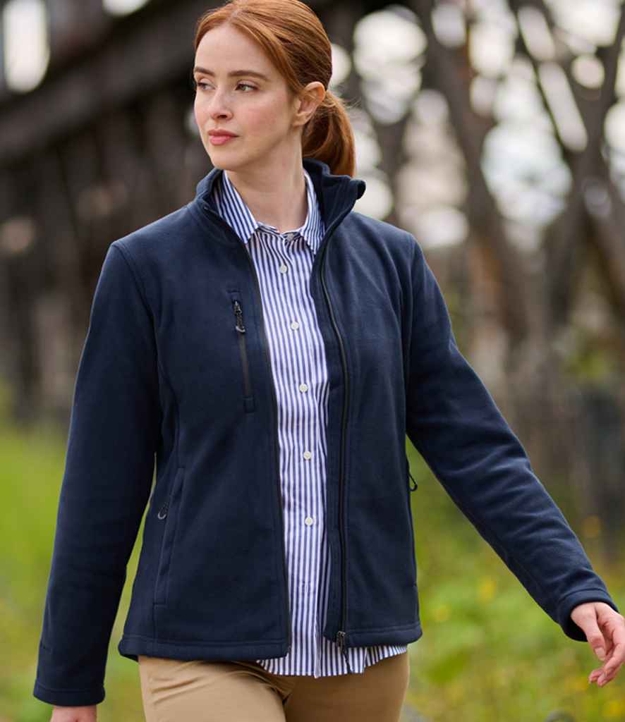 Regatta Honestly Made RG2104 Navy Model - Fleece Ready to be Embroidered by Custard Workwear - Cheap Personalised and Customised Workwear in Nottinghamshire, Derbyshire and Leicestershire