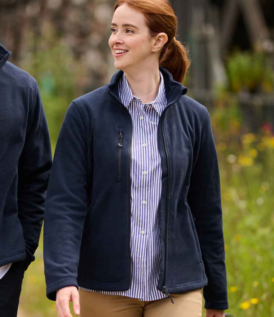 Regatta Honestly Made RG2104 Navy Model - Fleece Ready to be Embroidered by Custard Workwear - Cheap Personalised and Customised Workwear in Nottinghamshire, Derbyshire and Leicestershire