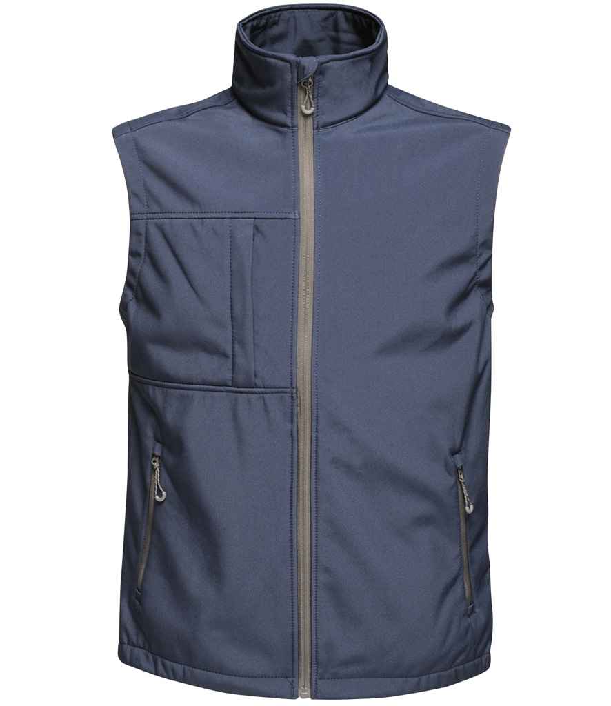 Regatta Professional RG215 Navy/Seal Grey Front - Bodywarmer Ready to be Embroidered and Printed by Custard Workwear - Cheap Personalised and Customised Workwear in Nottinghamshire, Derbyshire and Leicestershire