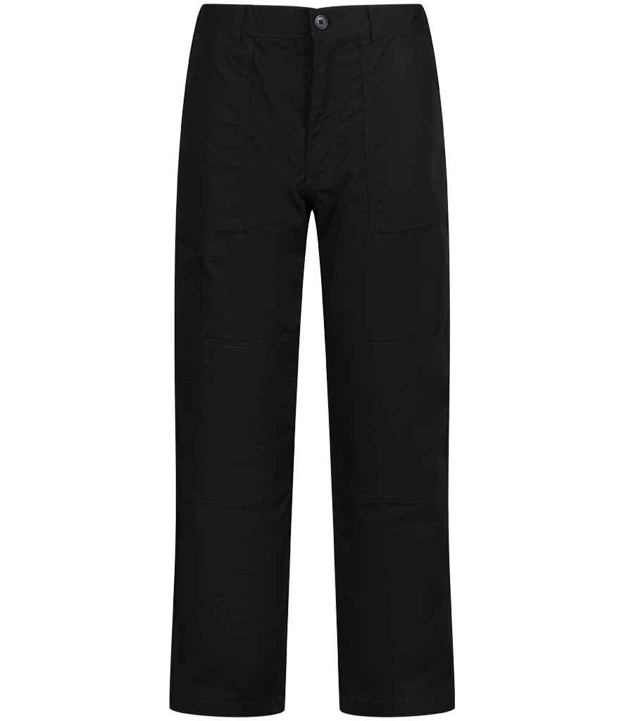 Regatta Professional RG233 Black Front - Trousers Ready to be  by Custard Workwear - Cheap Personalised and Customised Workwear in Nottinghamshire, Derbyshire and Leicestershire