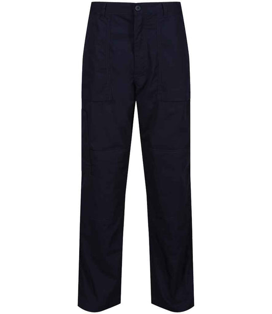 Regatta Professional RG233 Navy Front - Trousers Ready to be  by Custard Workwear - Cheap Personalised and Customised Workwear in Nottinghamshire, Derbyshire and Leicestershire