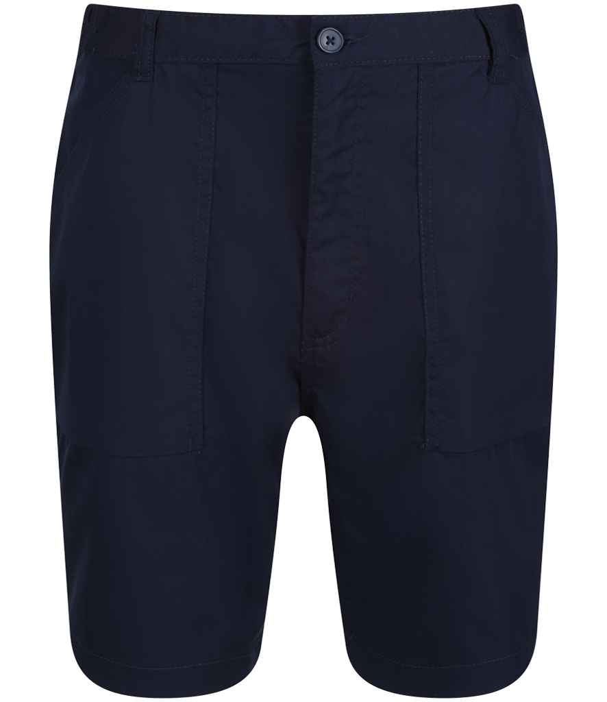 Regatta Professional RG234 Navy Front - Shorts Ready to be Printed by Custard Workwear - Cheap Personalised and Customised Workwear in Nottinghamshire, Derbyshire and Leicestershire