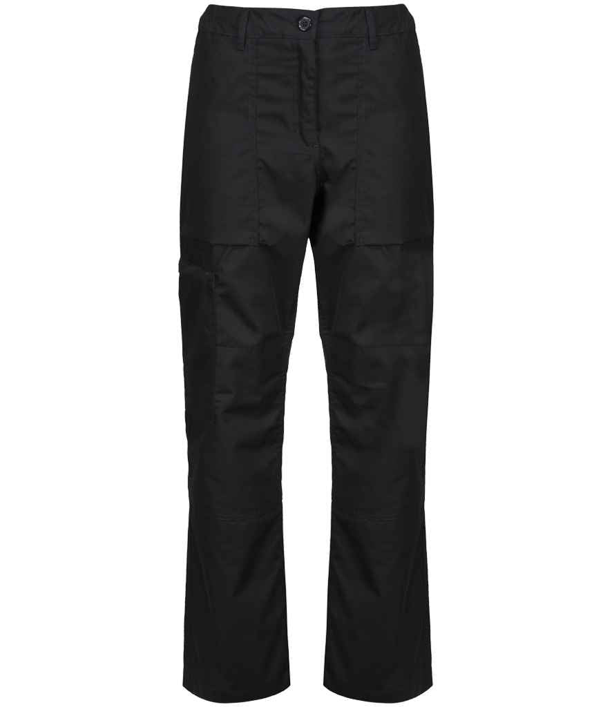 Regatta Professional RG235 Black Front - Trousers Ready to be  by Custard Workwear - Cheap Personalised and Customised Workwear in Nottinghamshire, Derbyshire and Leicestershire