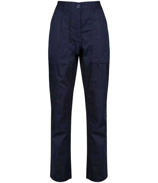Regatta Professional RG235 Navy Front - Trousers Ready to be  by Custard Workwear - Cheap Personalised and Customised Workwear in Nottinghamshire, Derbyshire and Leicestershire