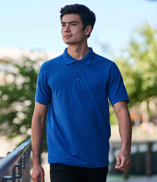 Regatta Professional RG320 Oxford Blue Model - Polo Ready to be Embroidered and Printed by Custard Workwear - Cheap Personalised and Customised Workwear in Nottinghamshire, Derbyshire and Leicestershire
