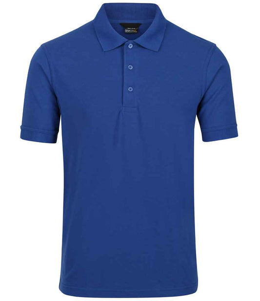 Regatta Professional RG320 Royal Blue Front - Polo Ready to be Embroidered and Printed by Custard Workwear - Cheap Personalised and Customised Workwear in Nottinghamshire, Derbyshire and Leicestershire
