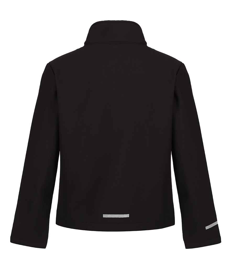 Regatta Professional RG330 Black/Black Back - Soft Shell Ready to be Embroidered and Printed by Custard Workwear - Cheap Personalised and Customised Workwear in Nottinghamshire, Derbyshire and Leicestershire