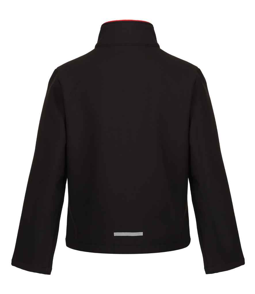 Regatta Professional RG330 Black/Classic Red Back - Soft Shell Ready to be Embroidered and Printed by Custard Workwear - Cheap Personalised and Customised Workwear in Nottinghamshire, Derbyshire and Leicestershire
