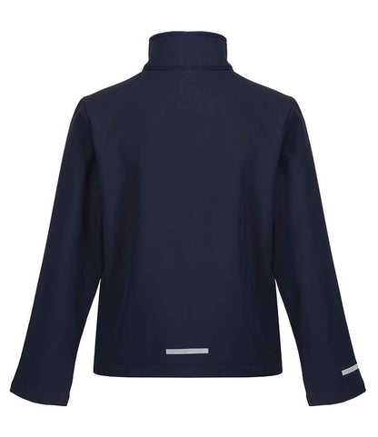 Regatta Professional RG330 Navy/New Royal Blue Back - Soft Shell Ready to be Embroidered and Printed by Custard Workwear - Cheap Personalised and Customised Workwear in Nottinghamshire, Derbyshire and Leicestershire