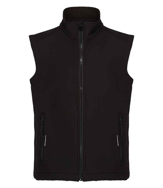 Regatta Professional RG331 Black/Black Front - Bodywarmer Ready to be Embroidered and Printed by Custard Workwear - Cheap Personalised and Customised Workwear in Nottinghamshire, Derbyshire and Leicestershire