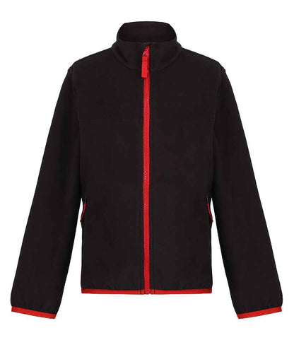 Regatta Professional RG333 Black/Classic Red Front - Fleece Ready to be Embroidered by Custard Workwear - Cheap Personalised and Customised Workwear in Nottinghamshire, Derbyshire and Leicestershire