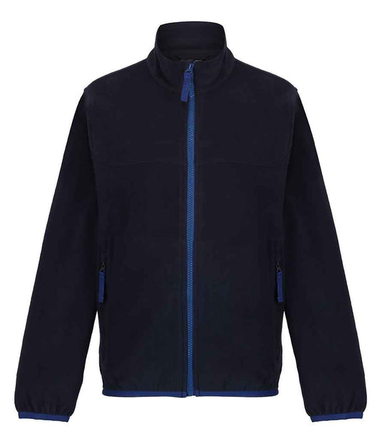 Regatta Professional RG333 Navy/New Royal Blue Front - Fleece Ready to be Embroidered by Custard Workwear - Cheap Personalised and Customised Workwear in Nottinghamshire, Derbyshire and Leicestershire