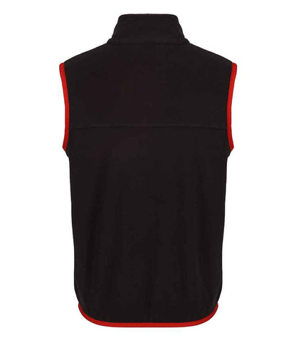 Regatta Professional RG334 Black/Classic Red Back - Bodywarmer Ready to be Embroidered by Custard Workwear - Cheap Personalised and Customised Workwear in Nottinghamshire, Derbyshire and Leicestershire
