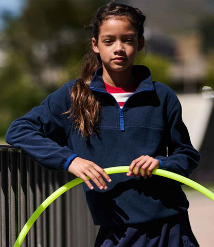 Regatta Professional RG335 Navy/New Royal Blue Model - Fleece Ready to be Embroidered by Custard Workwear - Cheap Personalised and Customised Workwear in Nottinghamshire, Derbyshire and Leicestershire