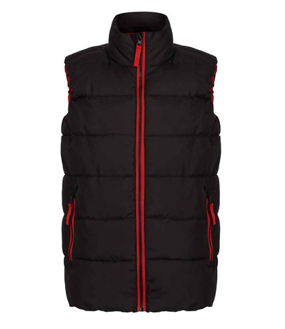Regatta Professional RG337 Black/Classic Red Front - Bodywarmer Ready to be Printed by Custard Workwear - Cheap Personalised and Customised Workwear in Nottinghamshire, Derbyshire and Leicestershire