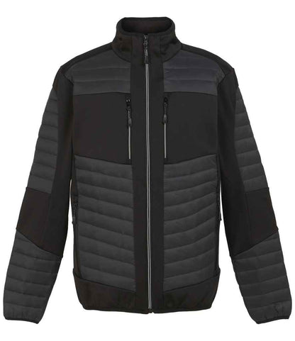 Regatta Professional RG380 Ash/Black Front - Jacket Ready to be Embroidered and Printed by Custard Workwear - Cheap Personalised and Customised Workwear in Nottinghamshire, Derbyshire and Leicestershire
