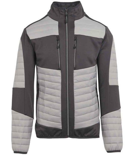 Regatta Professional RG380 Mineral Grey/Ash Front - Jacket Ready to be Embroidered and Printed by Custard Workwear - Cheap Personalised and Customised Workwear in Nottinghamshire, Derbyshire and Leicestershire