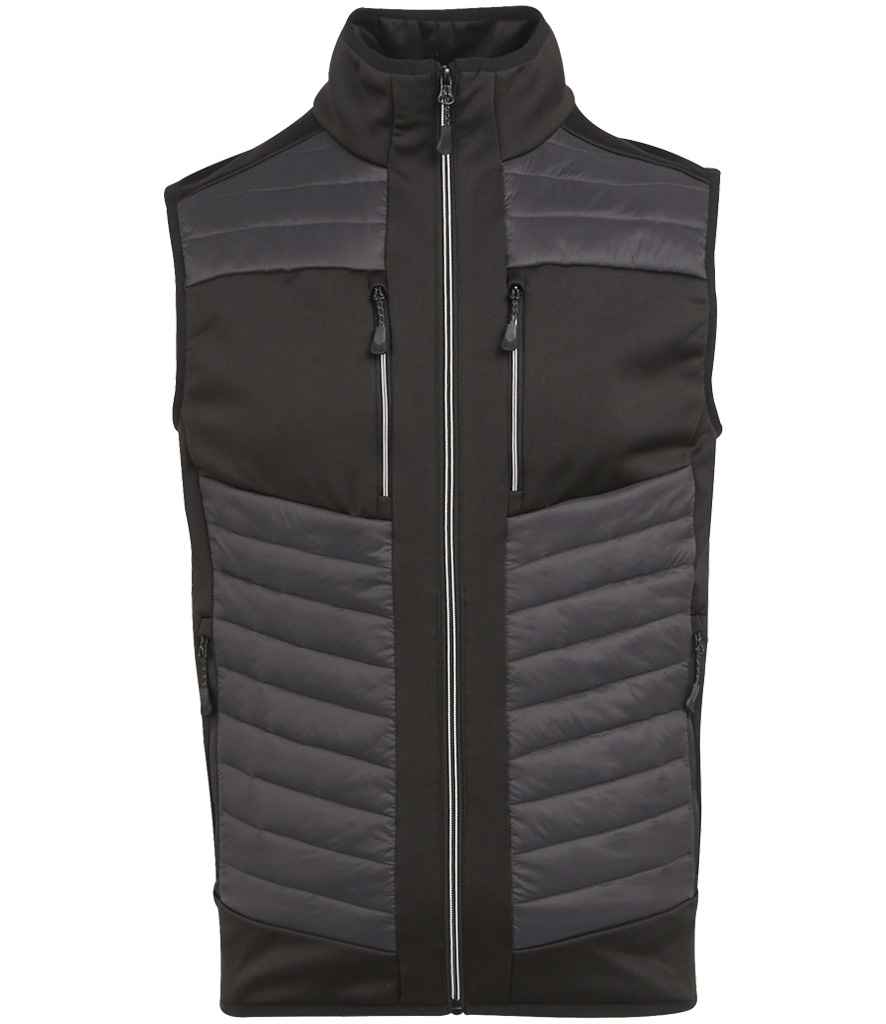 Regatta Professional RG381 Ash/Black Front - Bodywarmer Ready to be Embroidered and Printed by Custard Workwear - Cheap Personalised and Customised Workwear in Nottinghamshire, Derbyshire and Leicestershire