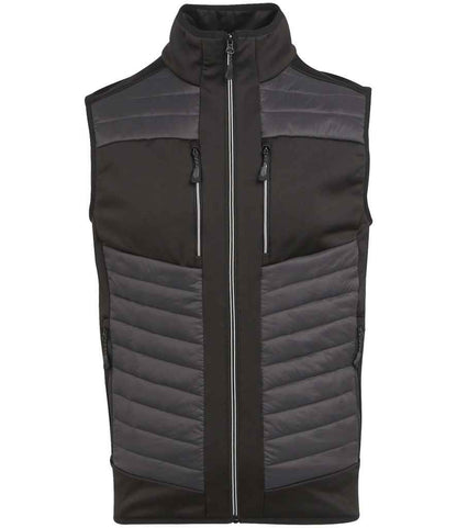 Regatta Professional RG381 Ash/Black Front - Bodywarmer Ready to be Embroidered and Printed by Custard Workwear - Cheap Personalised and Customised Workwear in Nottinghamshire, Derbyshire and Leicestershire