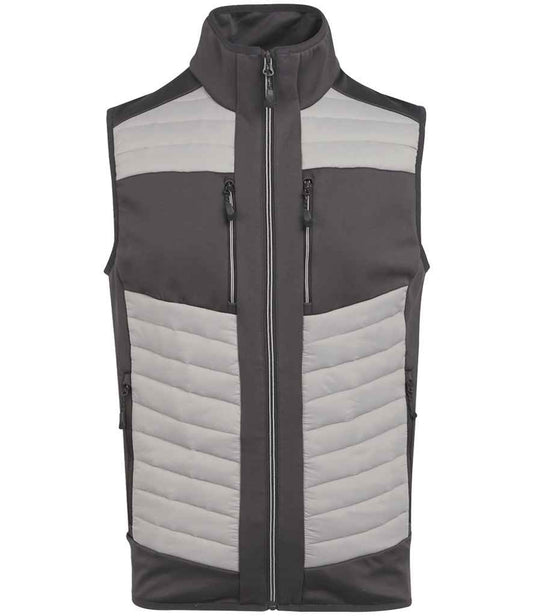 Regatta Professional RG381 Mineral Grey/Ash Front - Bodywarmer Ready to be Embroidered and Printed by Custard Workwear - Cheap Personalised and Customised Workwear in Nottinghamshire, Derbyshire and Leicestershire