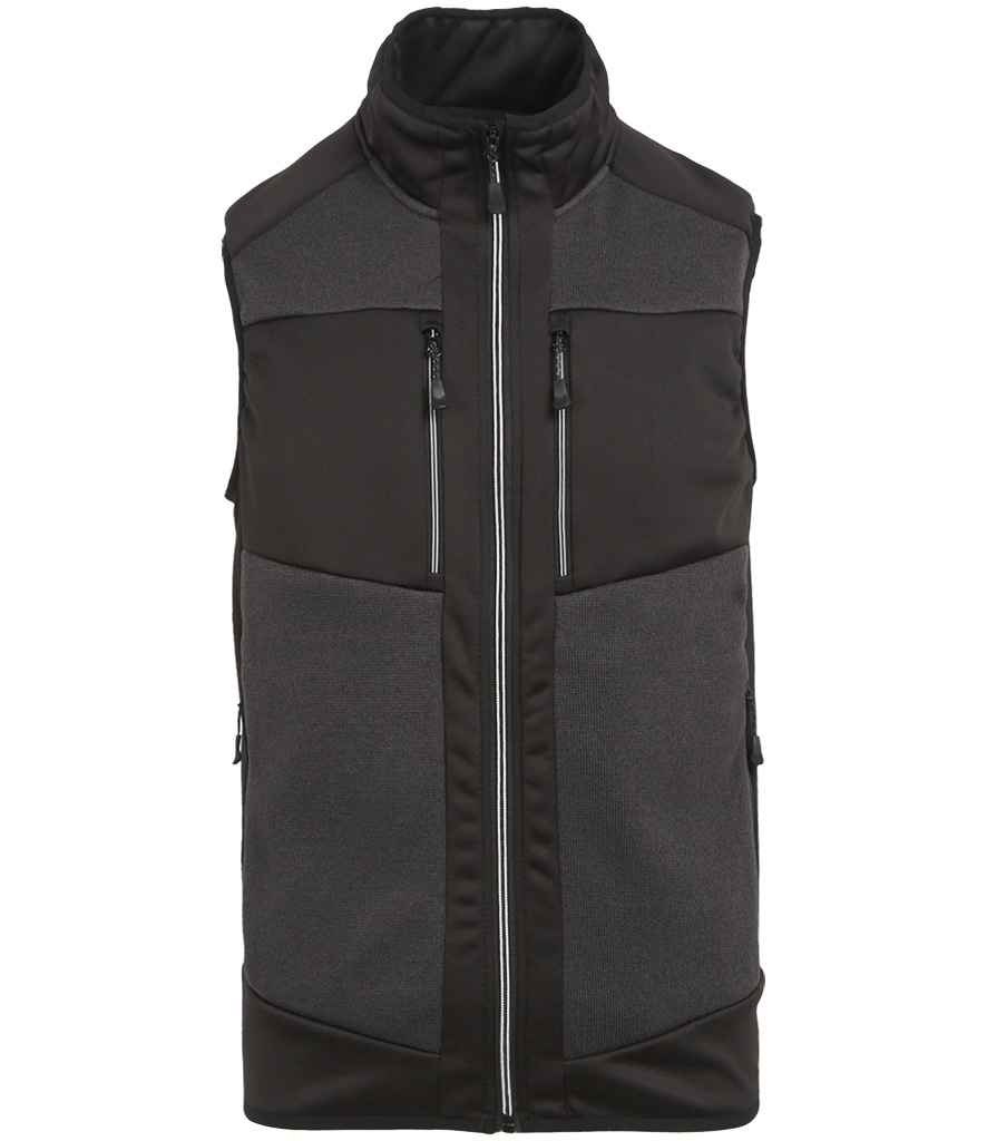Regatta Professional RG383 Ash/Black Front - Bodywarmer Ready to be Embroidered by Custard Workwear - Cheap Personalised and Customised Workwear in Nottinghamshire, Derbyshire and Leicestershire