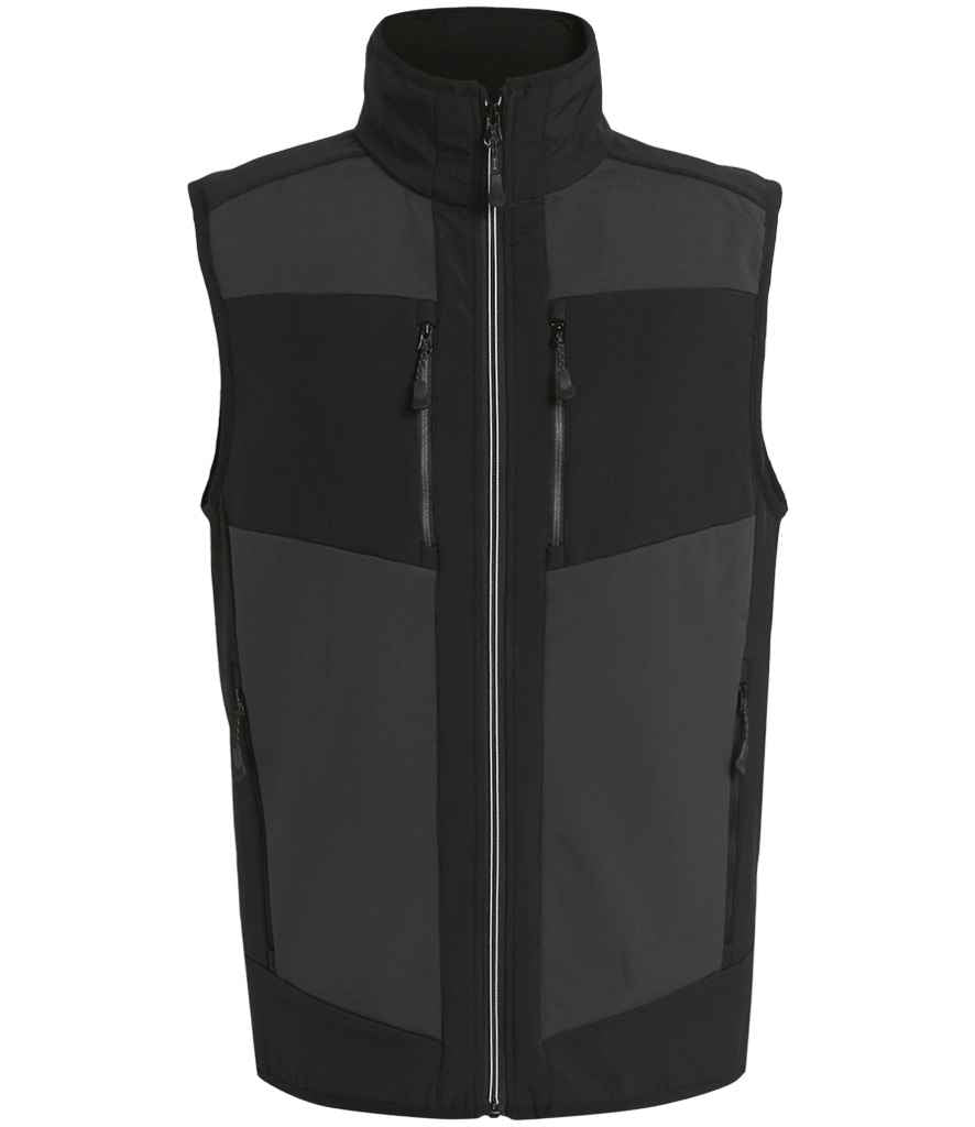 Regatta Professional RG385 Ash/Black Front - Bodywarmer Ready to be Embroidered and Printed by Custard Workwear - Cheap Personalised and Customised Workwear in Nottinghamshire, Derbyshire and Leicestershire
