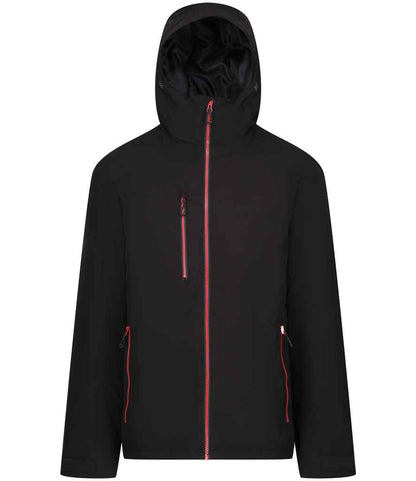 Regatta Professional RG443 Black/Classic Red Front - Jacket Ready to be Embroidered and Printed by Custard Workwear - Cheap Personalised and Customised Workwear in Nottinghamshire, Derbyshire and Leicestershire